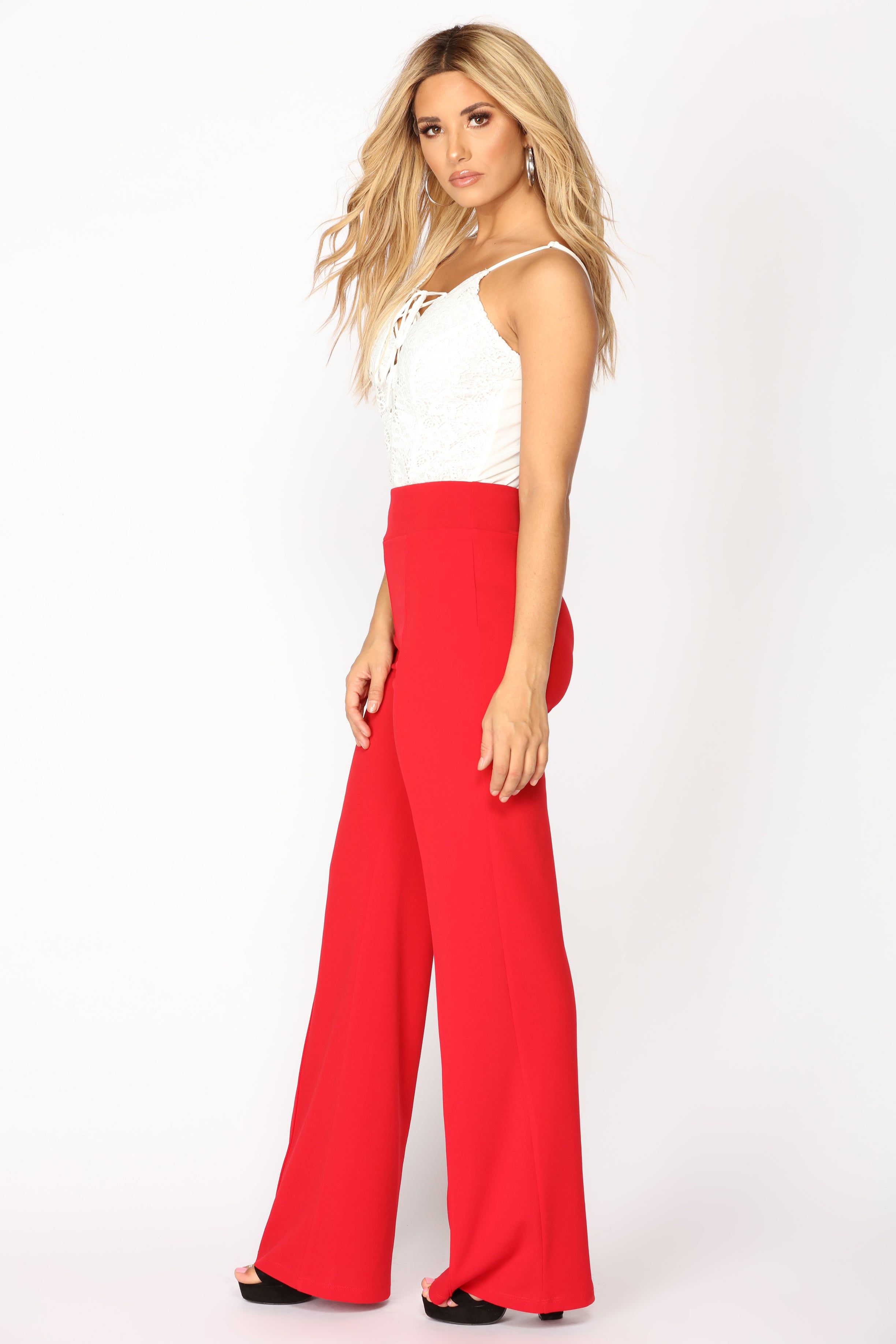 Clarissa High Rise Pants - Red sold by Fashion Nova product image thumbnail 5