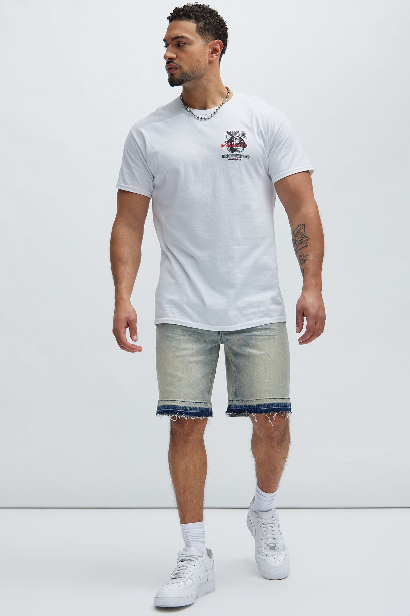 Ask About Me Short Sleeve Tee - White sold by Fashion Nova product image thumbnail 2