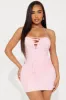 Miami Mami Lace Micro Mini Dress - Pink sold by Fashion Nova