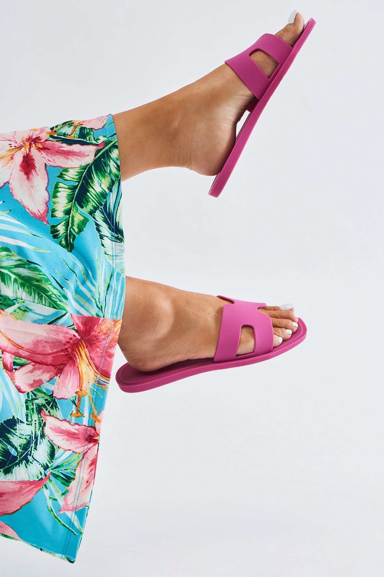 Jackie Flat Sandals - Fuchsia sold by Fashion Nova product image thumbnail 3