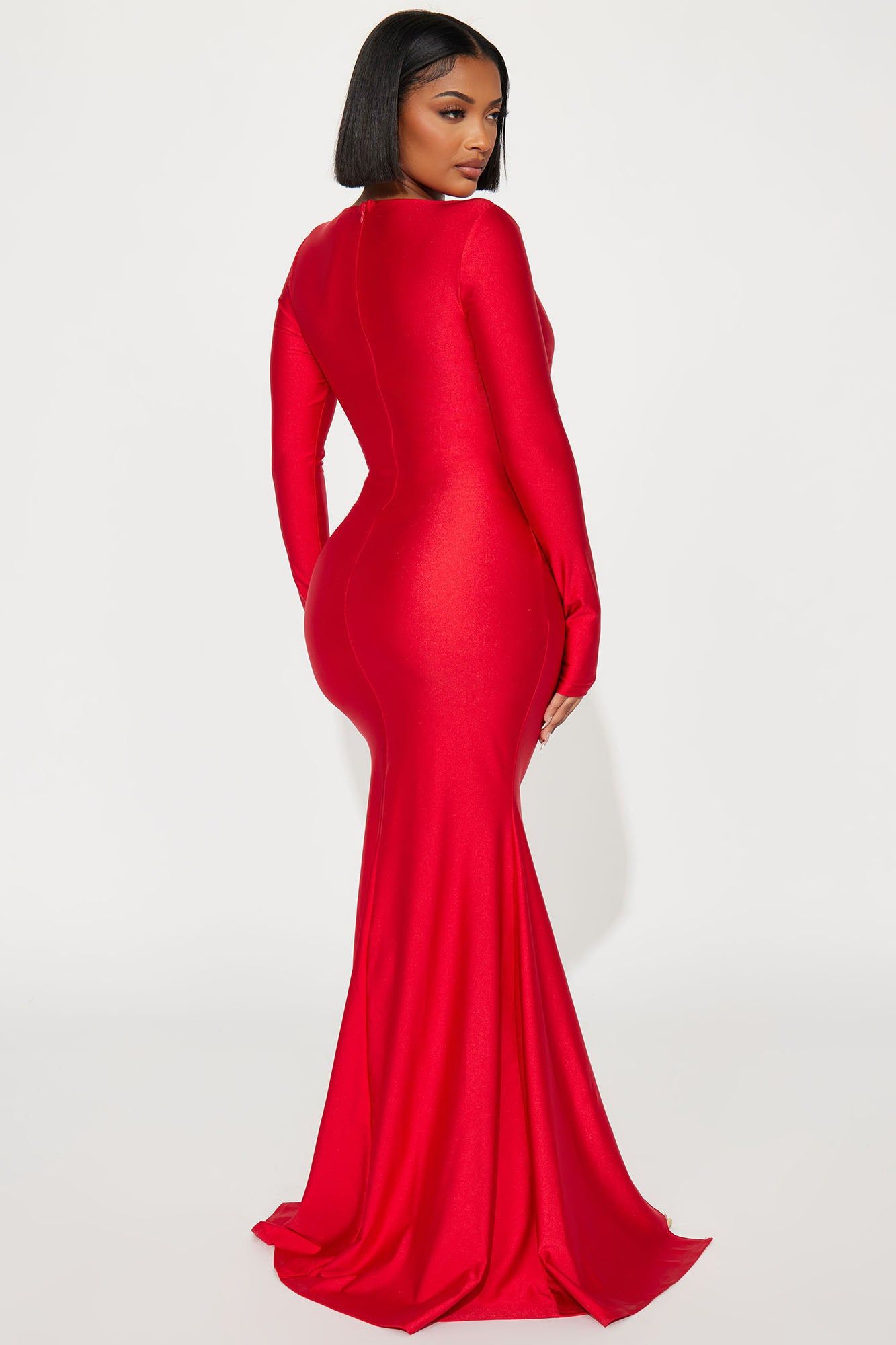 Liliana Ruffle Maxi Dress - Red sold by Fashion Nova product image thumbnail 3