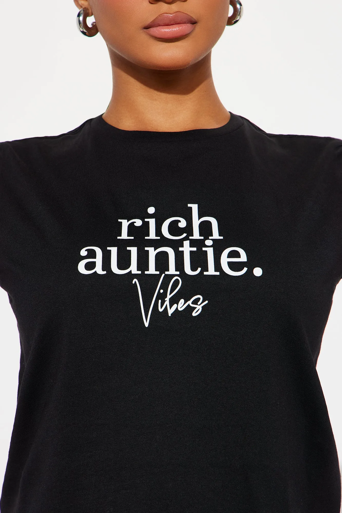Rich Auntie Vibes Always Tee - Black sold by Fashion Nova product image thumbnail 2