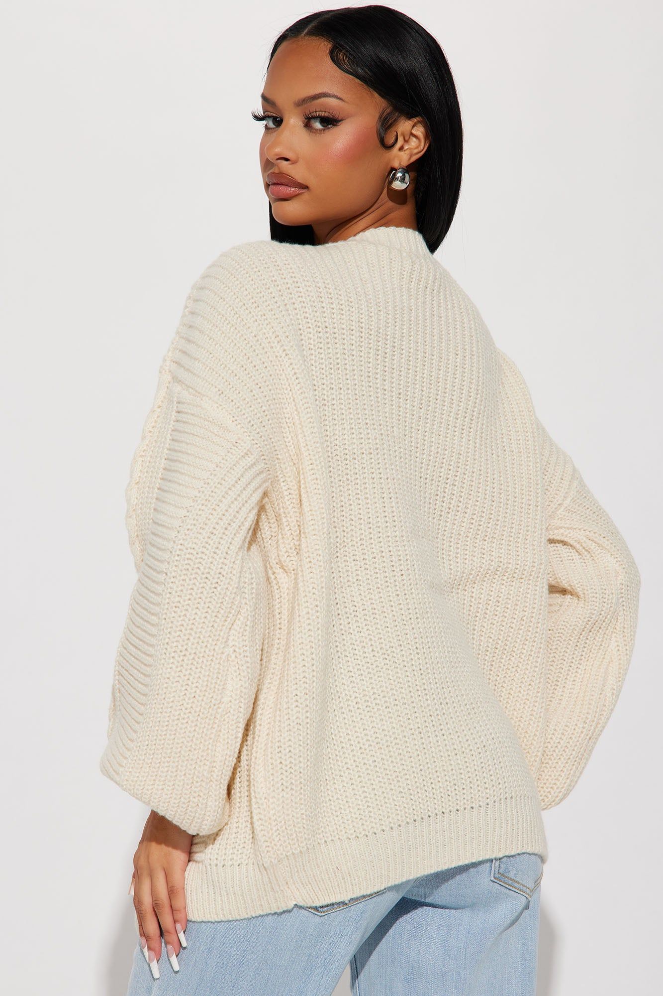 Couch Convo Cardigan - Cream sold by Fashion Nova product image thumbnail 3
