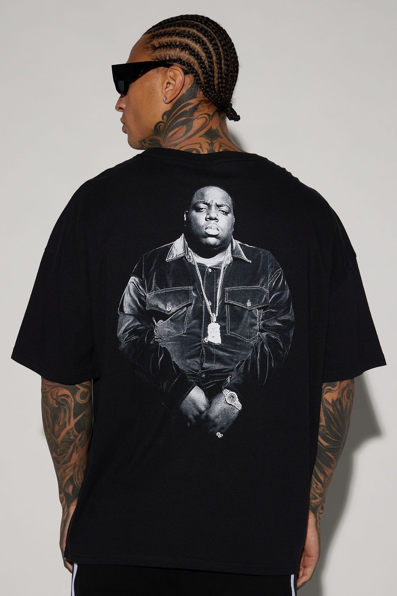 Notorious BIG Oversized Short Sleeve Tee - Black sold by Fashion Nova