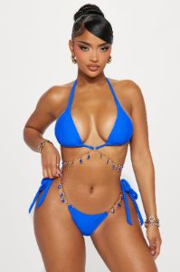Esmeralda Gemstones 2 Piece Bikini - Royal sold by Fashion Nova