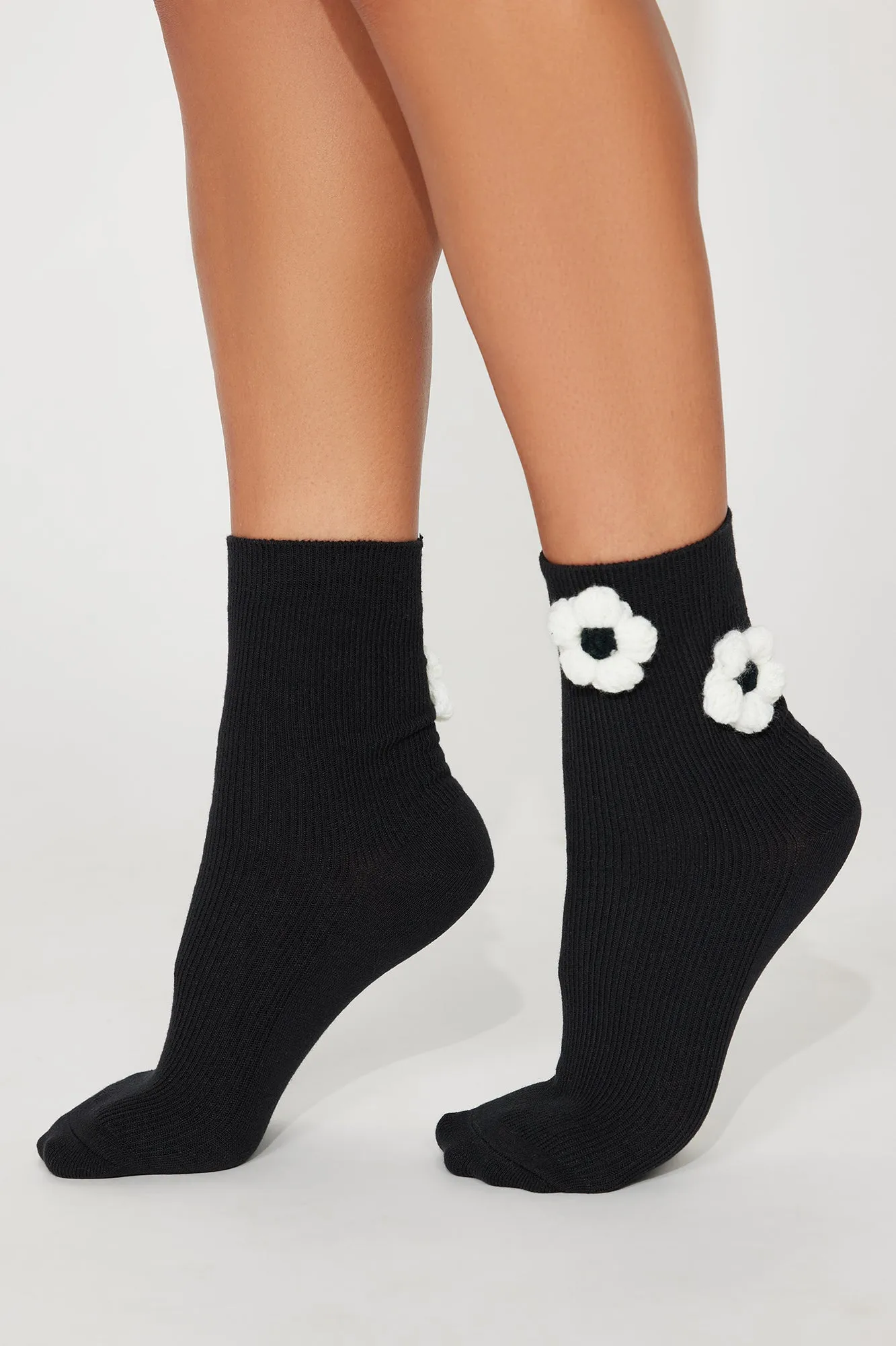 Garden Brunch Socks - Black sold by Fashion Nova