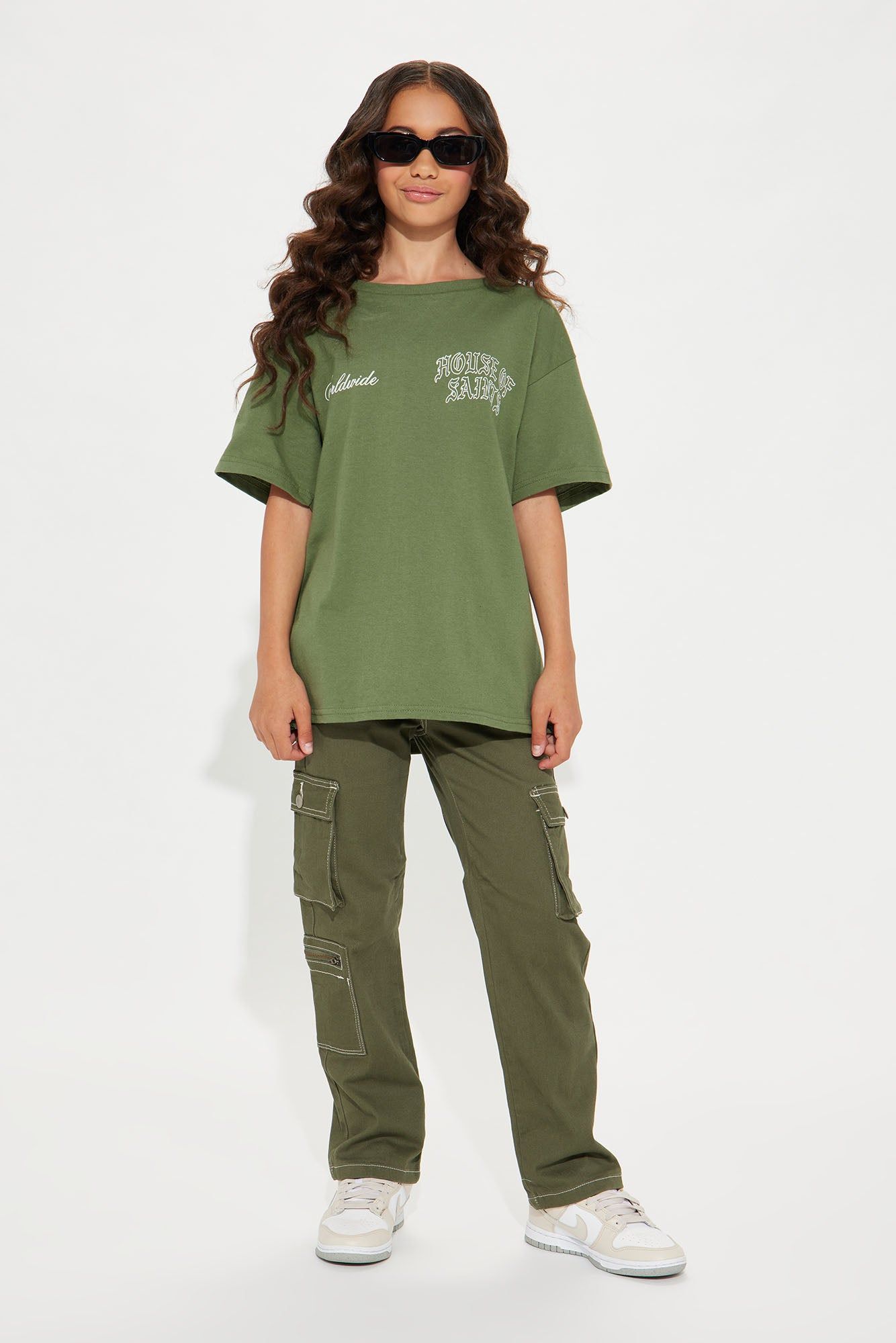 Mini House Of Saints Short Sleeve Tee - Sage sold by Fashion Nova product image thumbnail 2