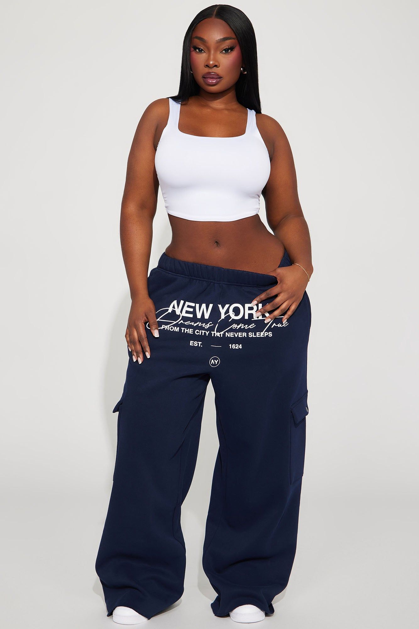 New York Cargo Pant - Navy sold by Fashion Nova product image thumbnail 4