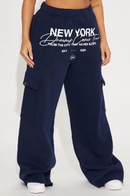 New York Cargo Pant - Navy sold by Fashion Nova