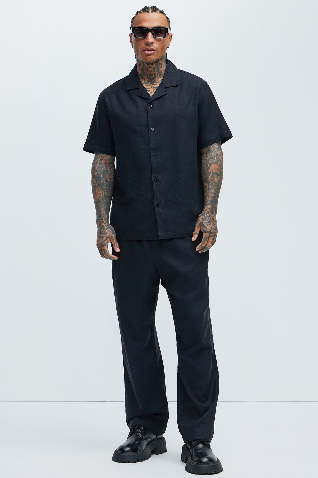 Bahamas Linen Shirt - Black sold by Fashion Nova product image thumbnail 2