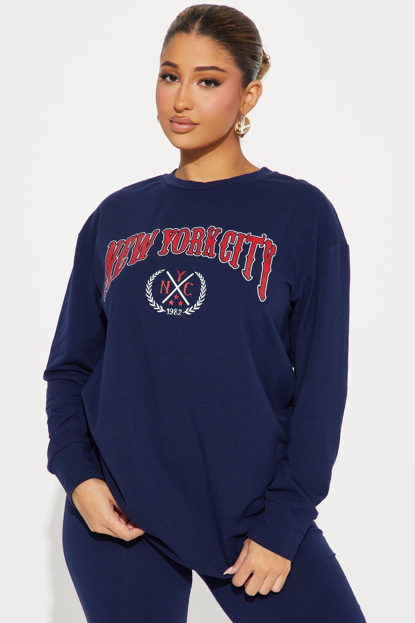 In The City Biker Short Set - Navy sold by Fashion Nova product image thumbnail 2