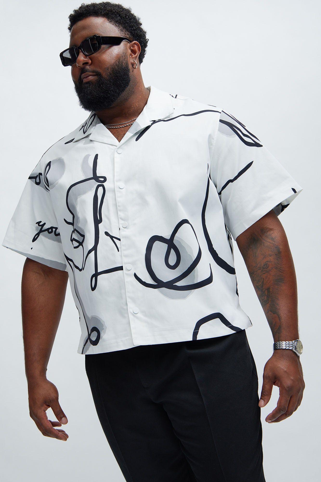 Iris Shirt - White/combo sold by Fashion Nova product image thumbnail 4