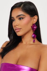 In A Daze Reflection Earrings - Pink sold by Fashion Nova