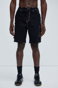 Dawson Cargo Relaxed Shorts - Black sold by Fashion Nova