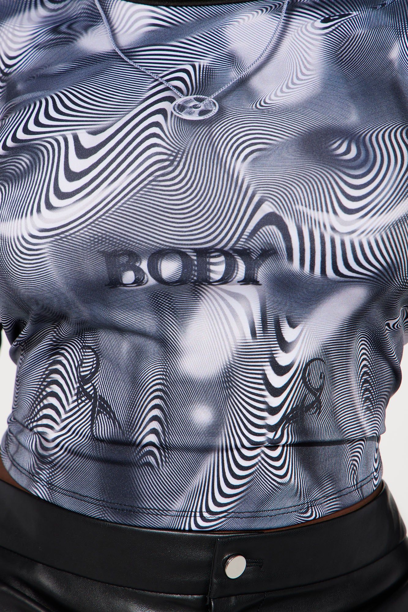 Body Illusion Long Sleeve Top - Black sold by Fashion Nova product image thumbnail 6