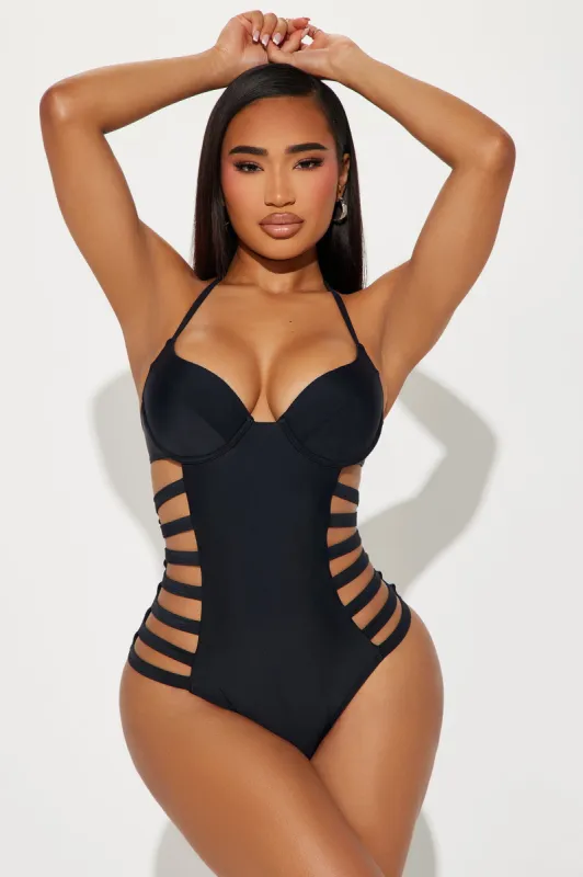 Erin Underwire 1 Piece Swimsuit - Black sold by Fashion Nova