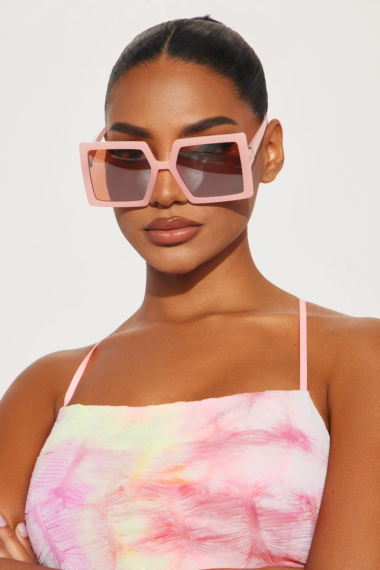 August River Sunglasses - Pink sold by Fashion Nova
