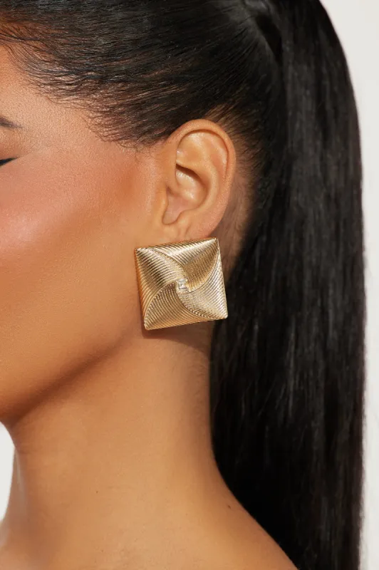 Vixen Vortex Earrings - Gold sold by Fashion Nova