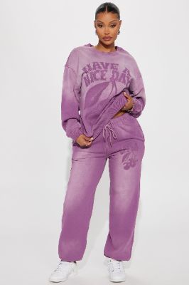Nicer Days Jogger Set - Purple sold by Fashion Nova