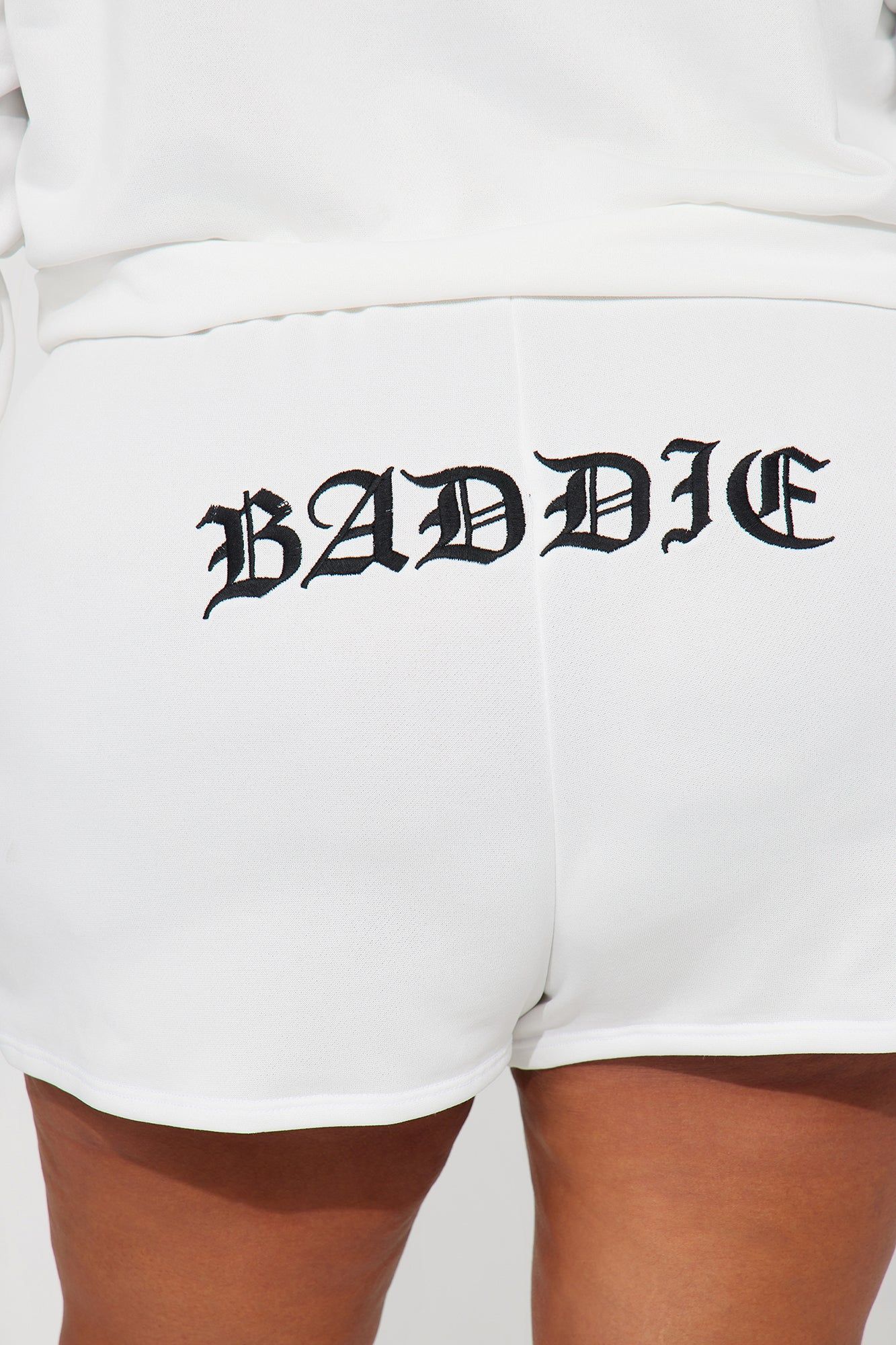Baddies Club Lounge Short Set - White sold by Fashion Nova product image thumbnail 8