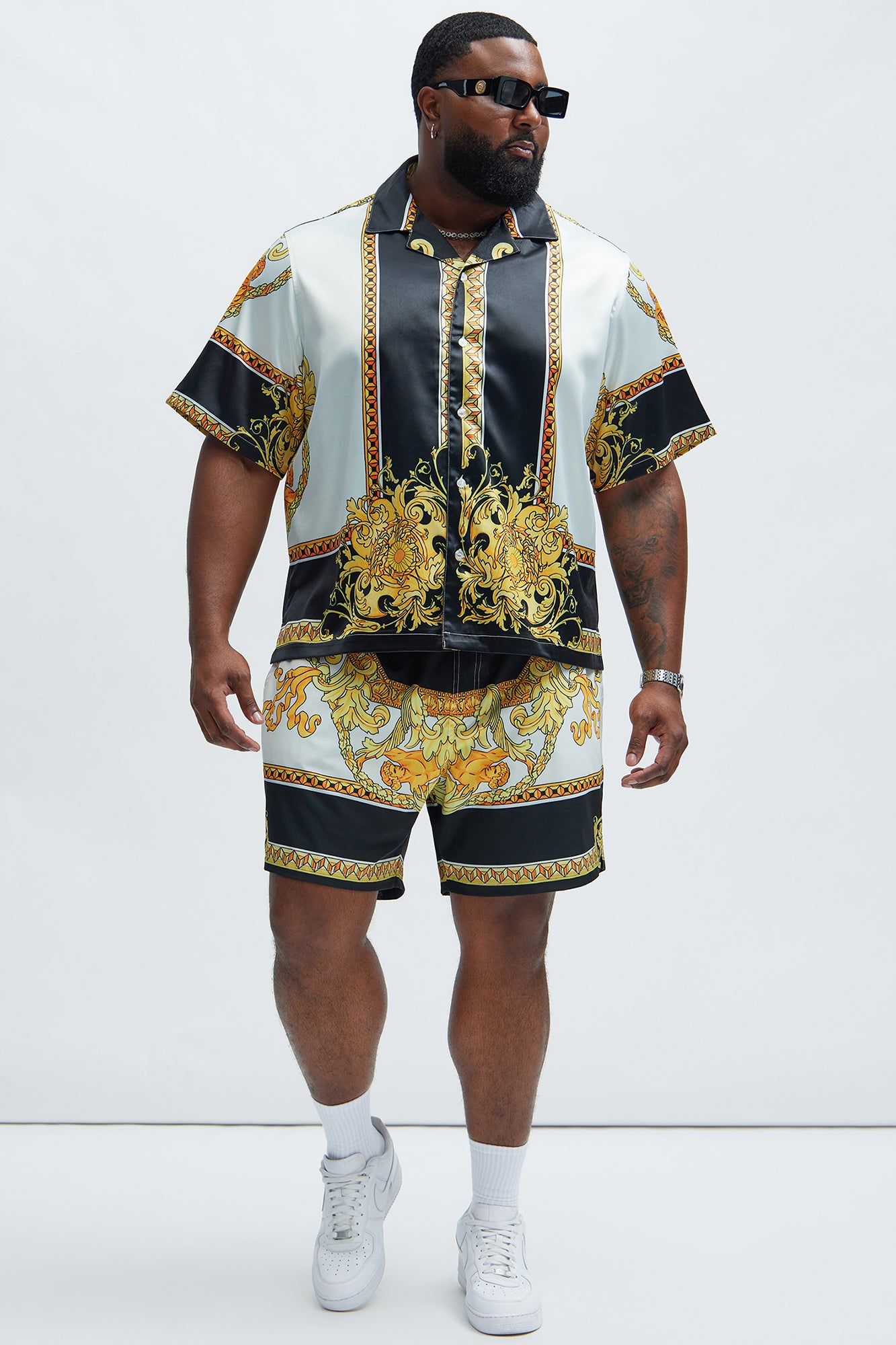 Del Roma Swim Trunks - Black/combo sold by Fashion Nova product image thumbnail 2