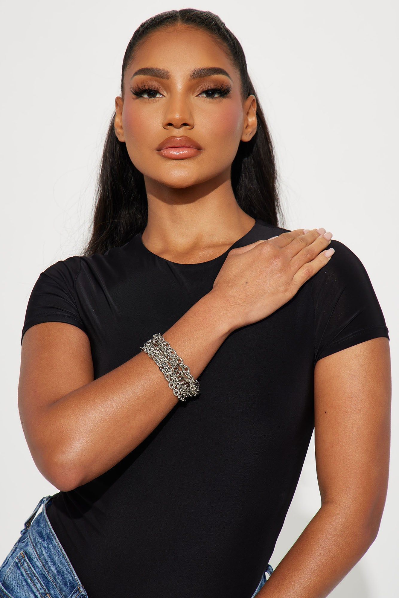 Rock And Roll Baddie Bracelet - Silver sold by Fashion Nova product image thumbnail 2