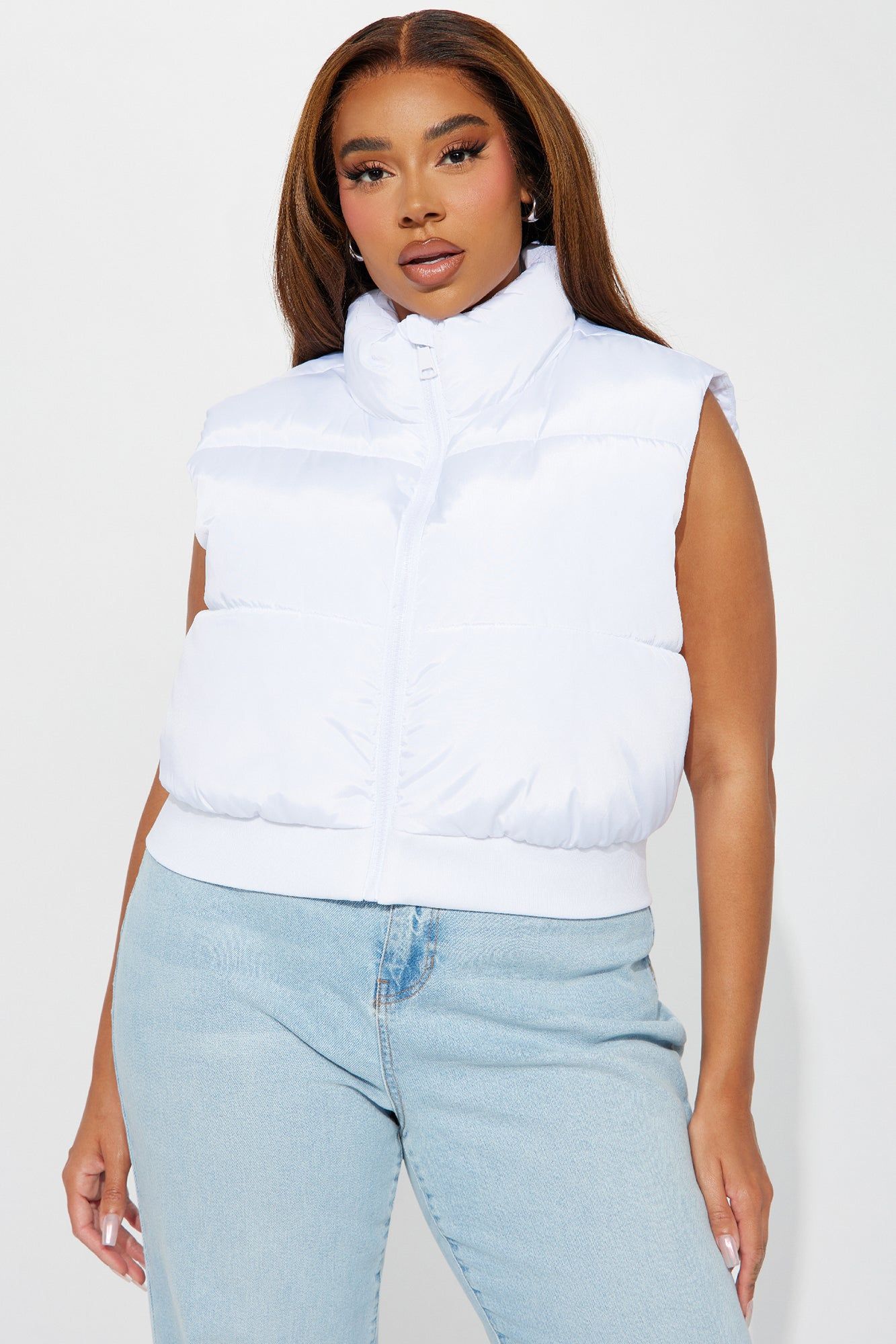 Winter Date Puffer Vest - White sold by Fashion Nova product image thumbnail 4
