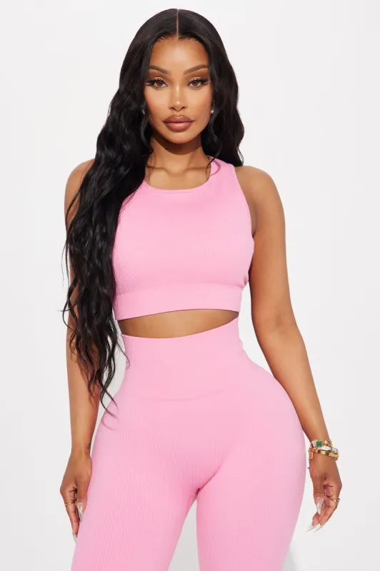 Beach Body Effortless Seamless Sports Bra - Bubblegum Pink sold by Fashion Nova