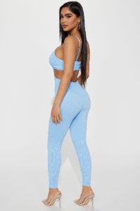 All It Takes Seamless Jumpsuit - Blue sold by Fashion Nova