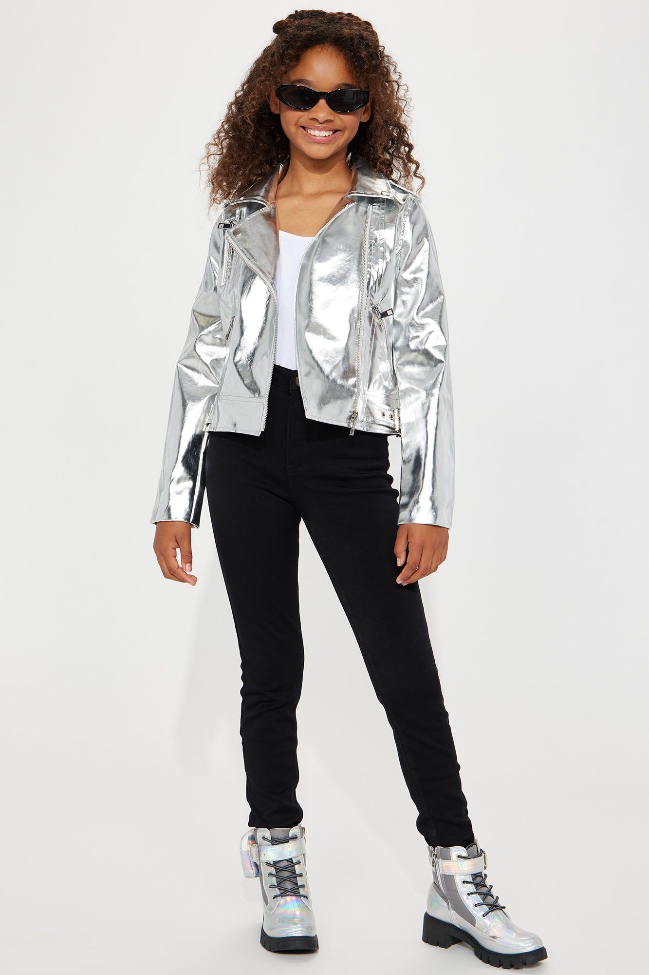 Mini Ready To Go Chunky Lace Up Combat Boots - White sold by Fashion Nova product image thumbnail 3