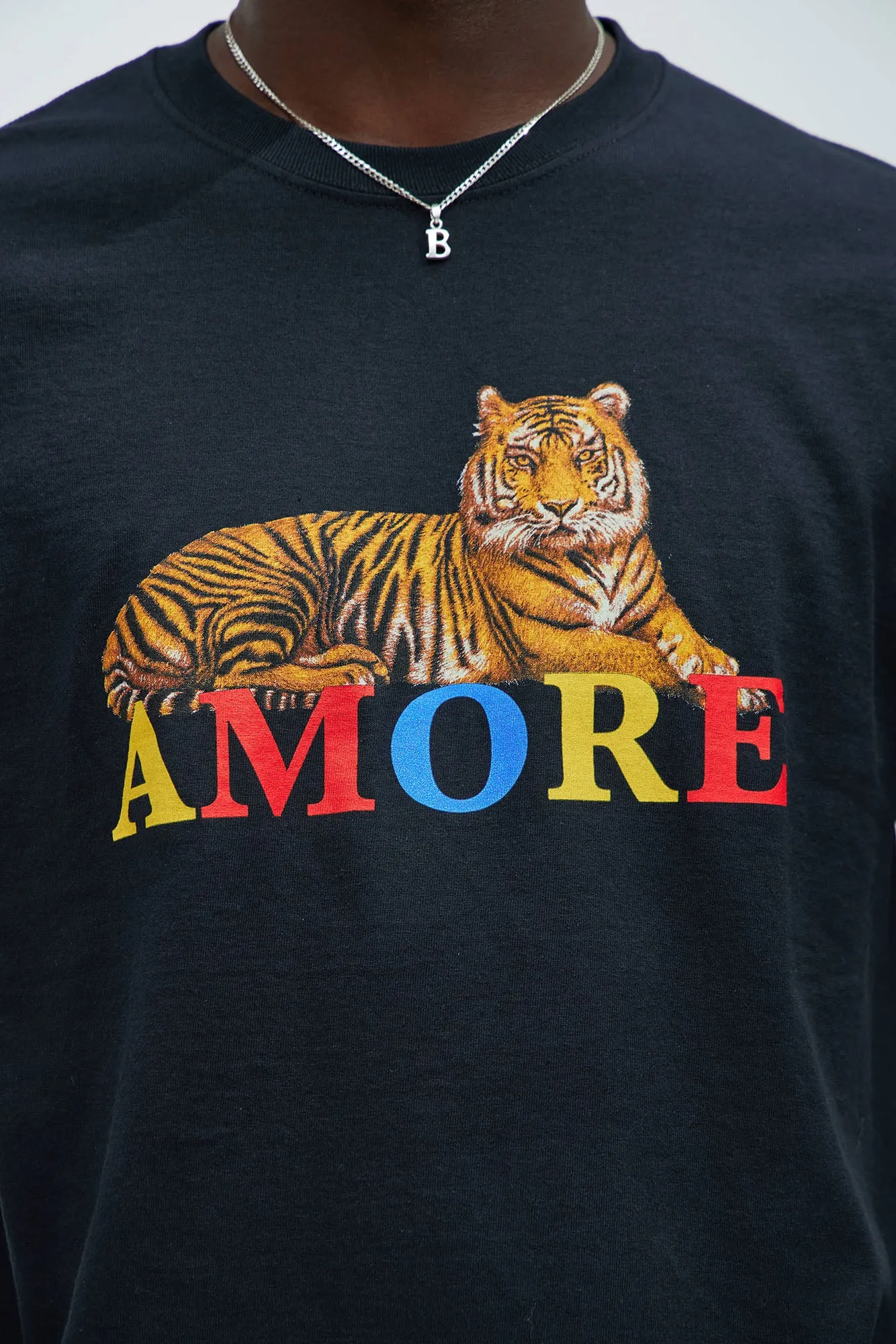 Amore Tigre Short Sleeve Tee - Black sold by Fashion Nova product image thumbnail 2