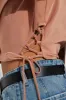 Cutting Edge Lace Up Cropped Blazer - Mocha sold by Fashion Nova