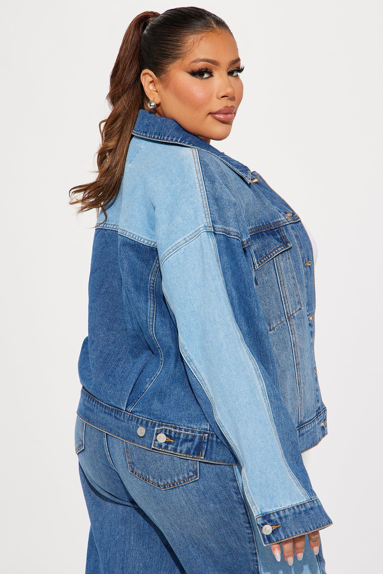 Double Down Denim Jacket - Medium Wash sold by Fashion Nova product image thumbnail 6
