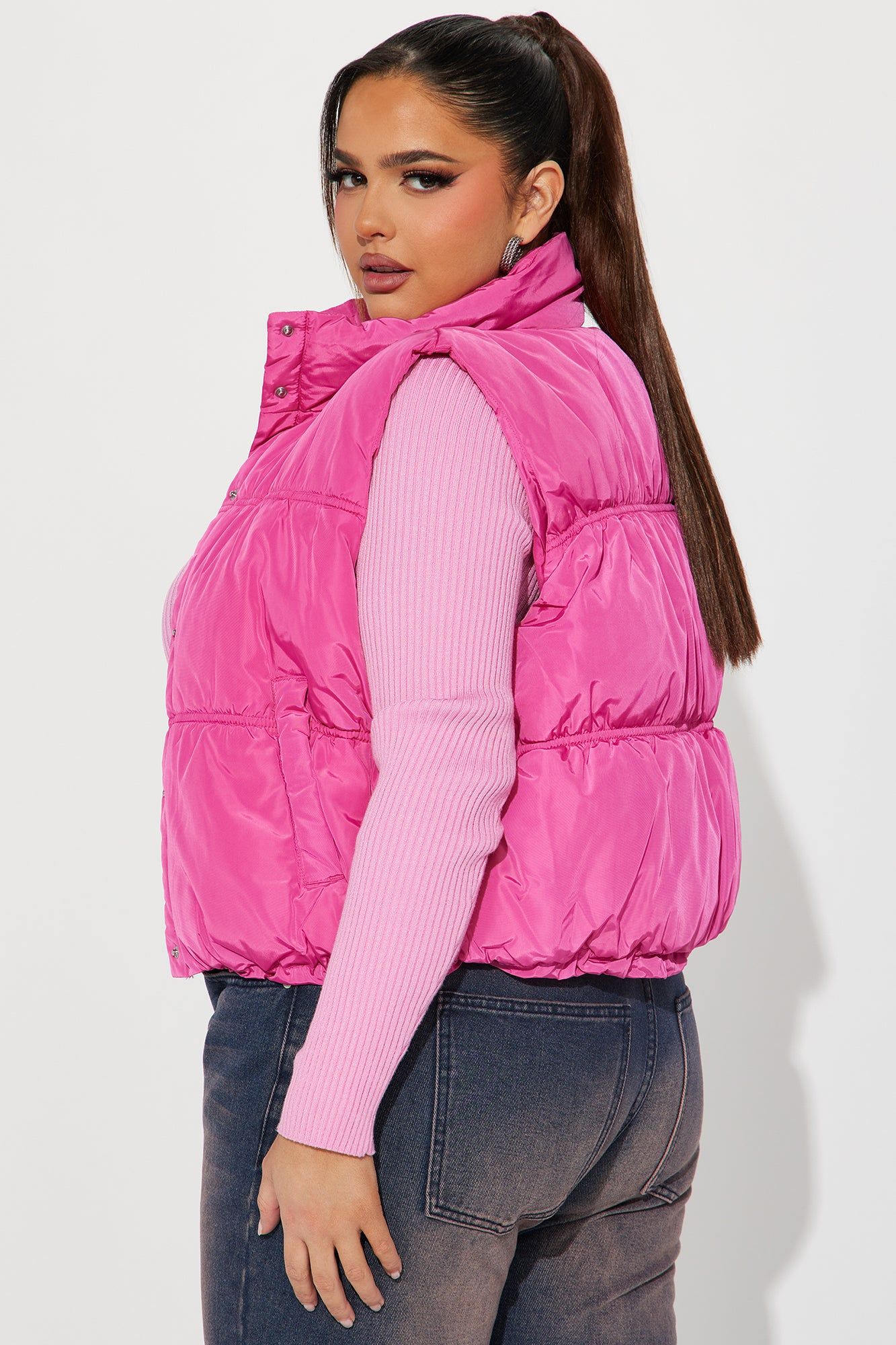 Stella Puffer Vest - Pink sold by Fashion Nova product image thumbnail 6