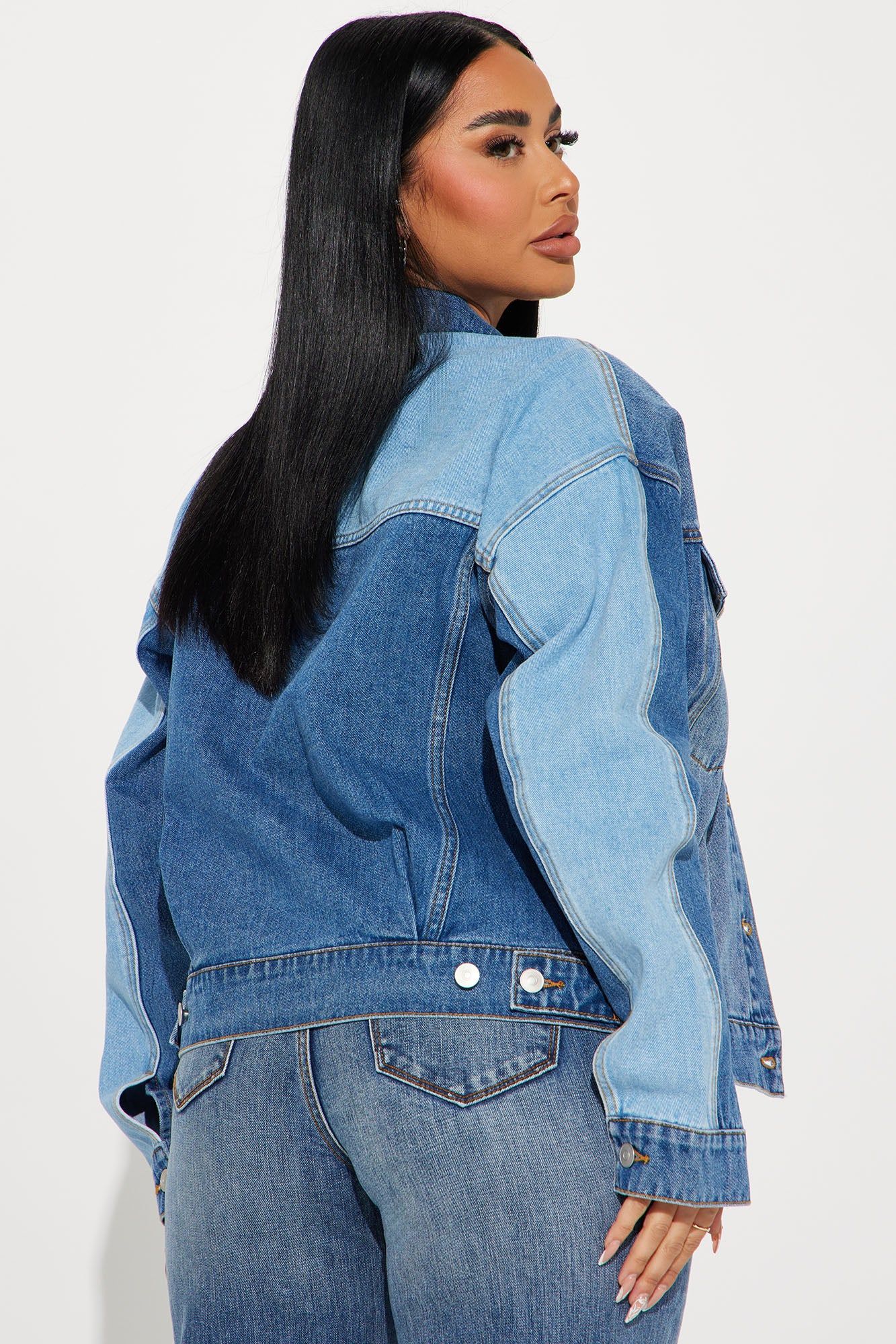 Double Down Denim Jacket - Medium Wash sold by Fashion Nova product image thumbnail 3
