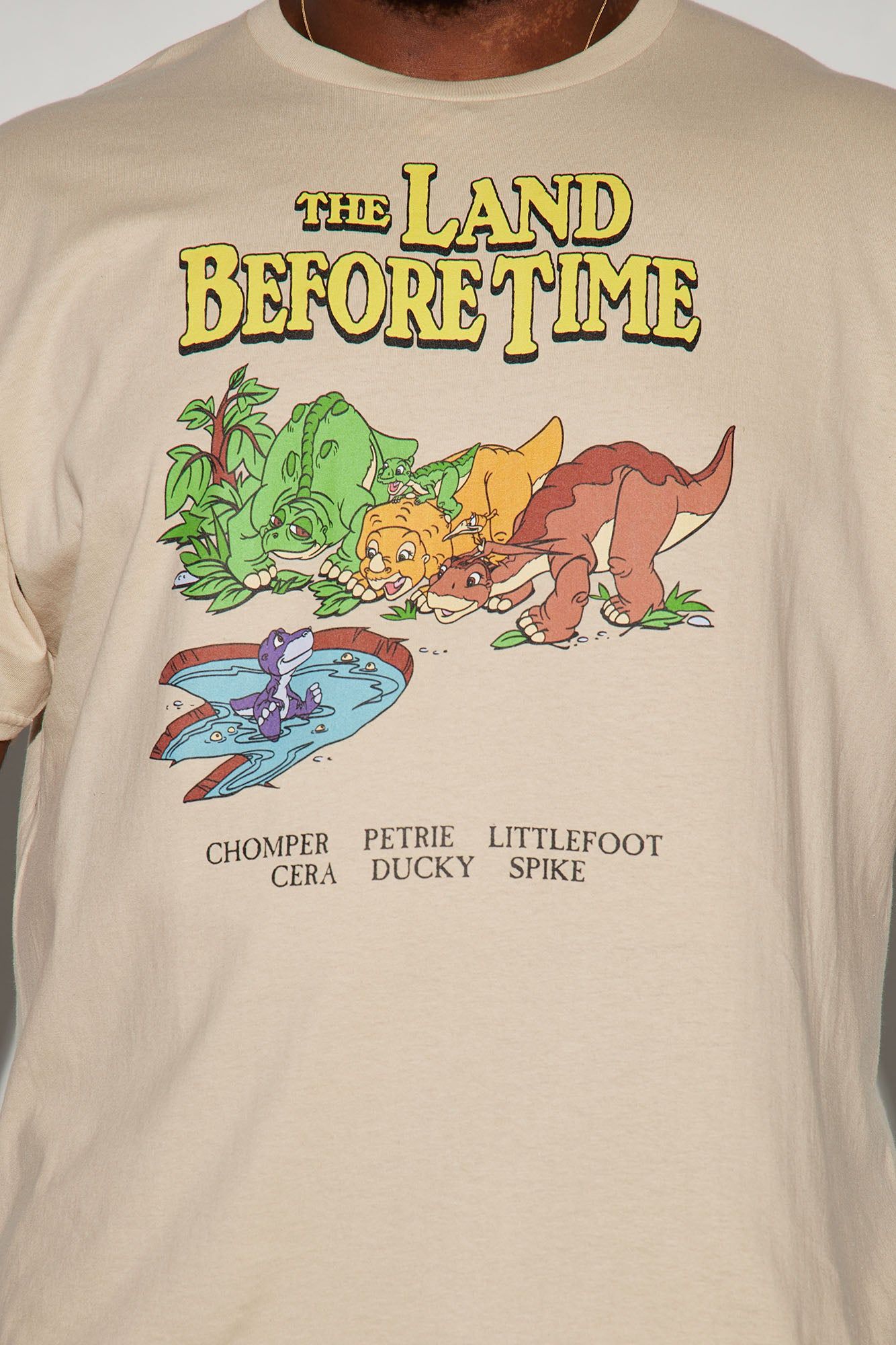 The Land Before Time Short Sleeve Tee - Sand sold by Fashion Nova product image thumbnail 6