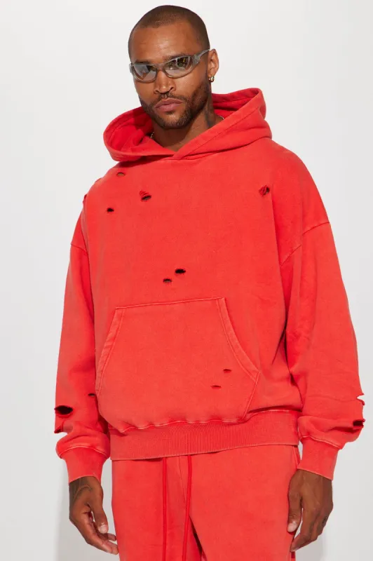 Tyson Ride It Out Oversize Hoodie - Red sold by Fashion Nova