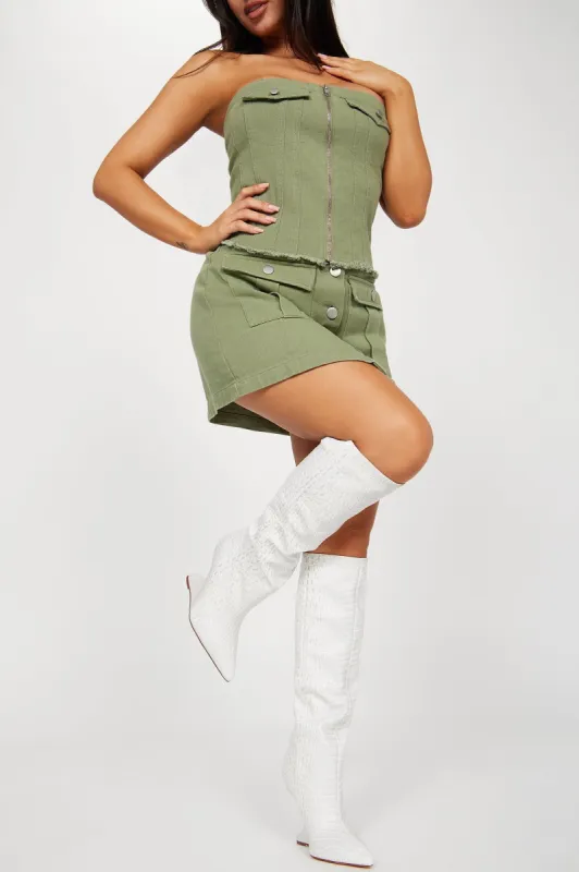 So I've Heard Knee High Heeled Boots - White sold by Fashion Nova