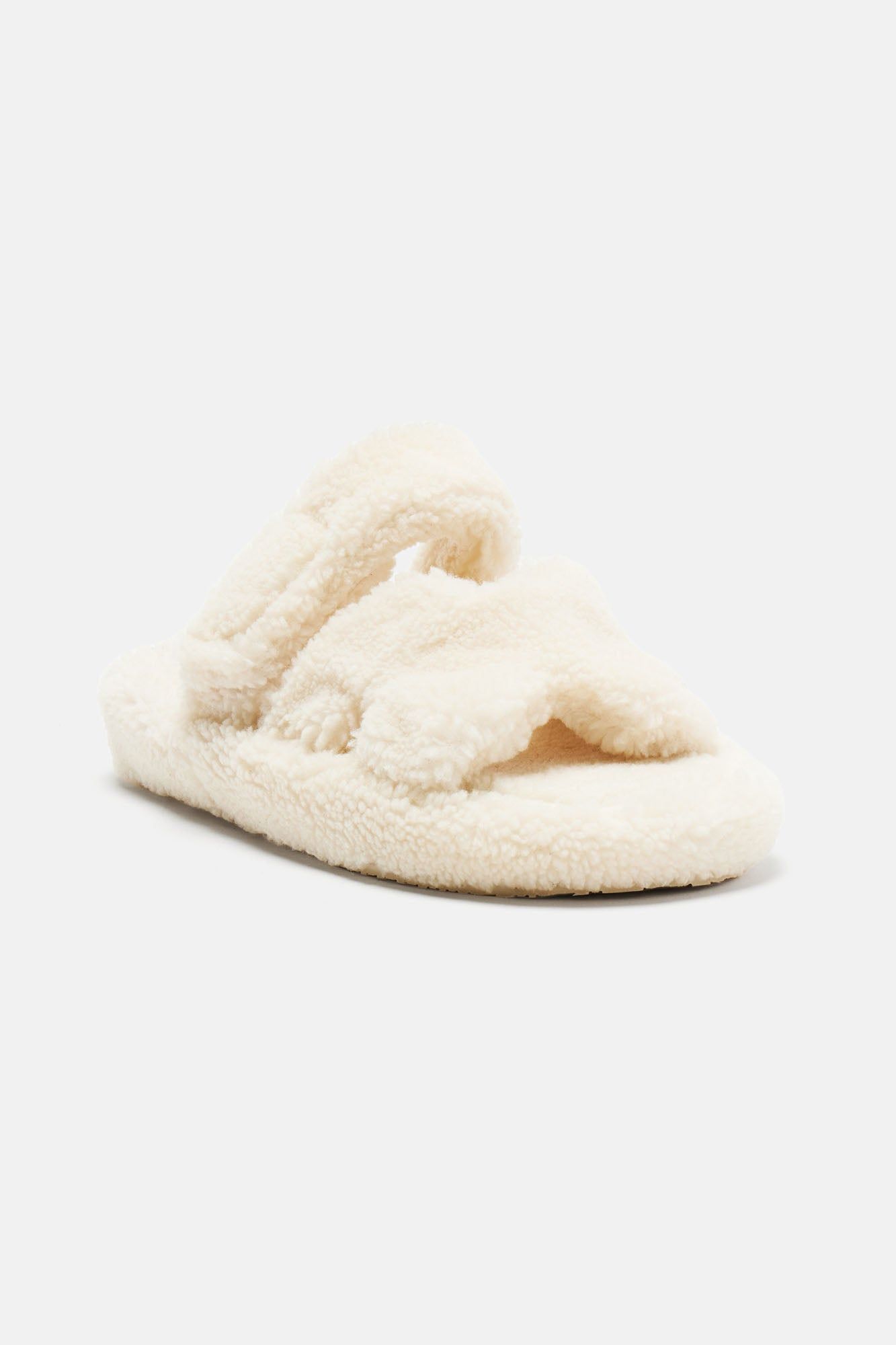 Isabelle Sherpa Slippers - Beige sold by Fashion Nova product image thumbnail 3