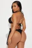 Vivi Crystals Halter 2 Piece Bikini - Black sold by Fashion Nova