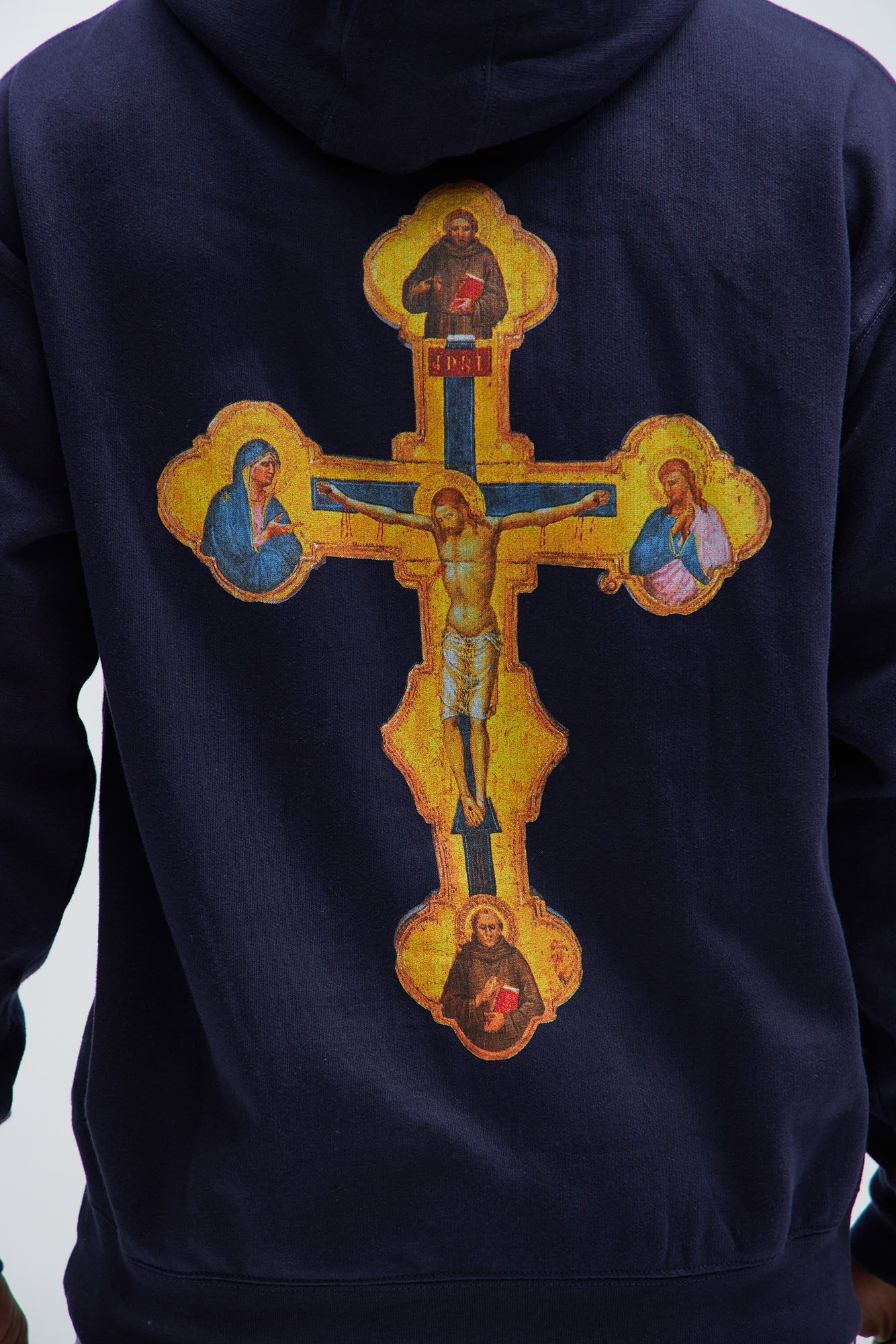 Forever Sacred Hoodie - Navy sold by Fashion Nova product image thumbnail 5