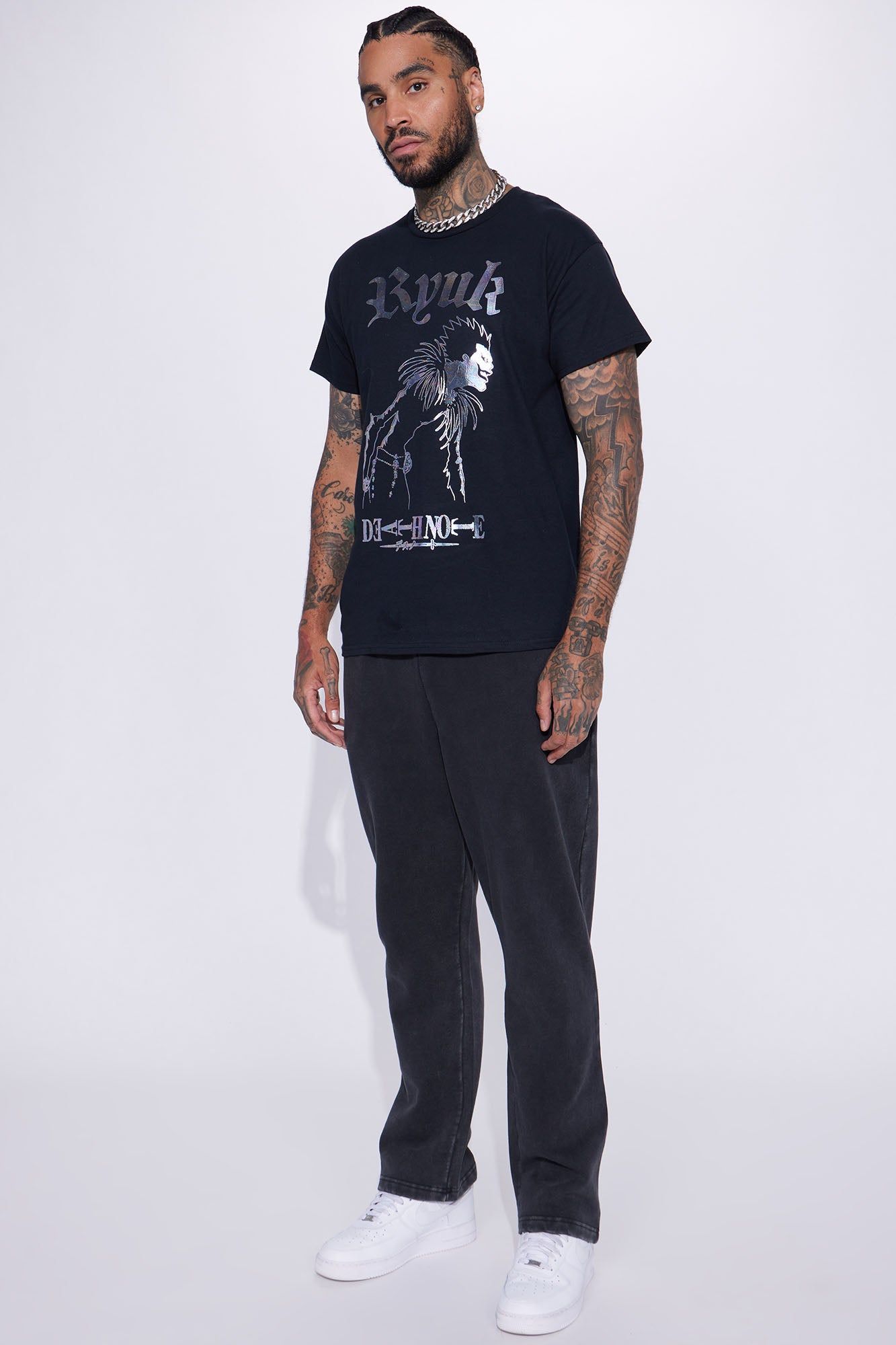 Death Note Ryuk Iridescent Short Sleeve Tee - Black sold by Fashion Nova product image thumbnail 3