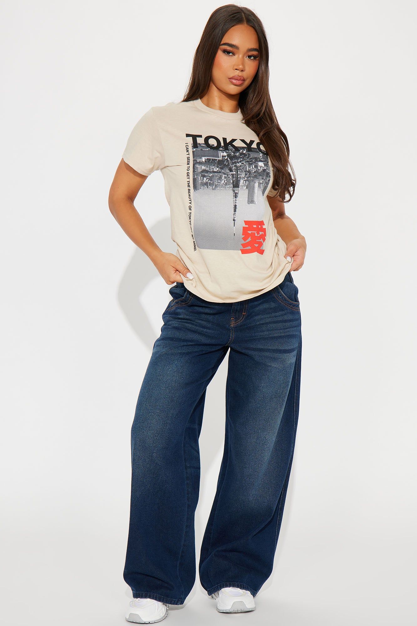 Beauty Of Tokyo Graphic Tee - Taupe sold by Fashion Nova product image thumbnail 2
