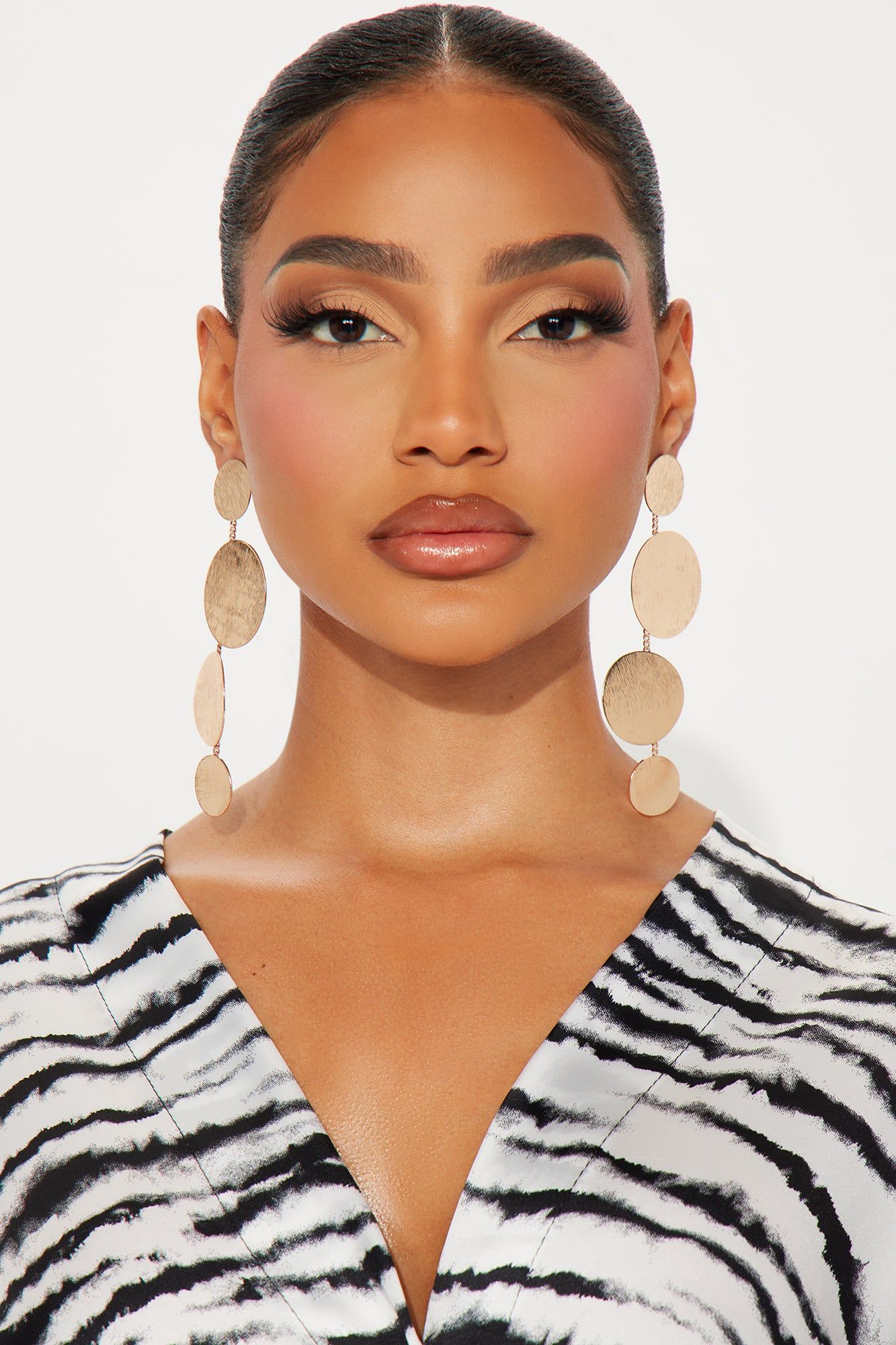 Taking My Chances Earrings - Gold sold by Fashion Nova product image thumbnail 2
