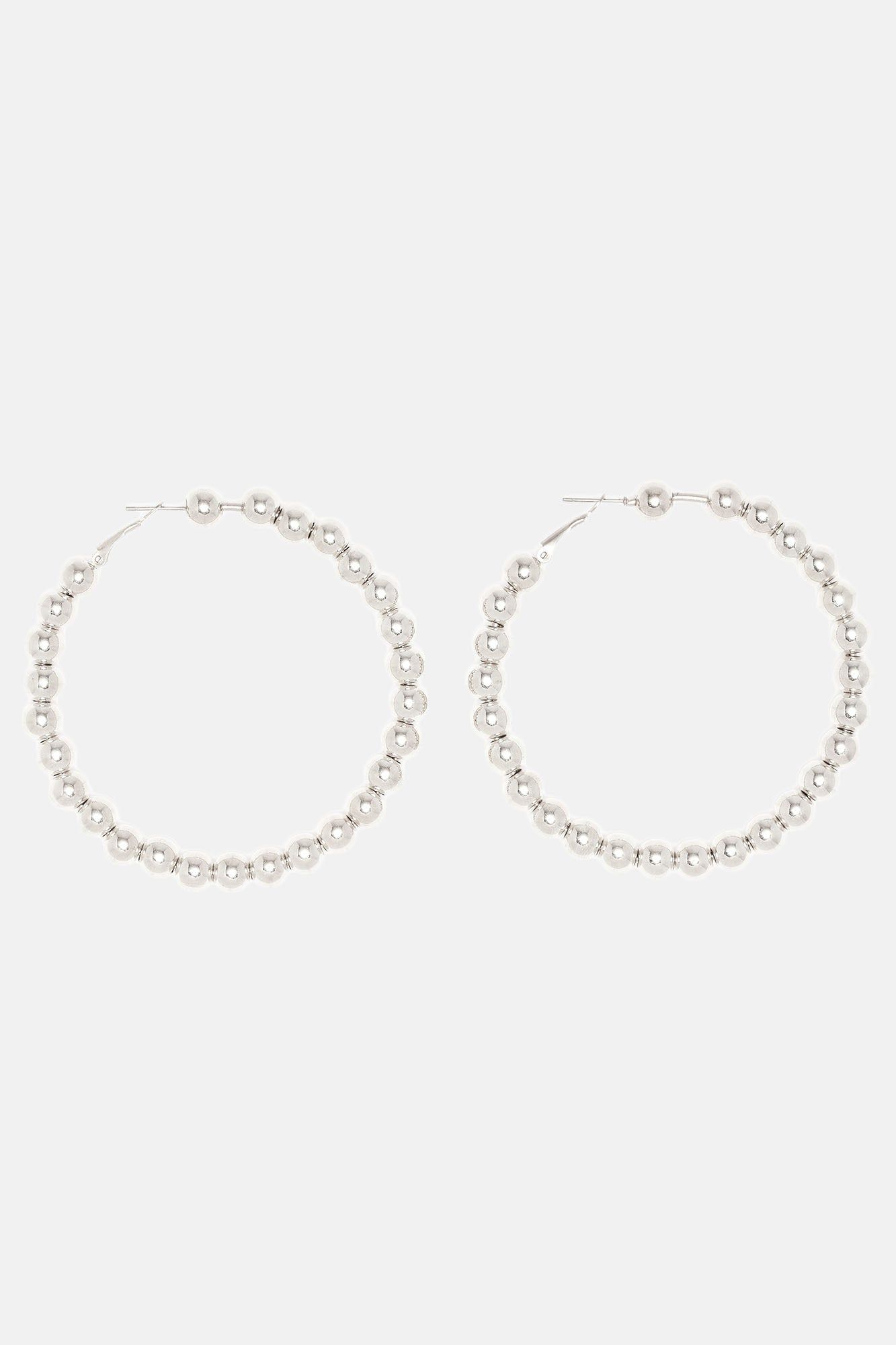 Balling On You Earrings - Silver sold by Fashion Nova product image thumbnail 3