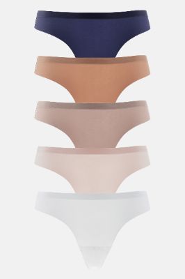 Always Together Thong 5 Pack Panties - Blush/combo sold by Fashion Nova