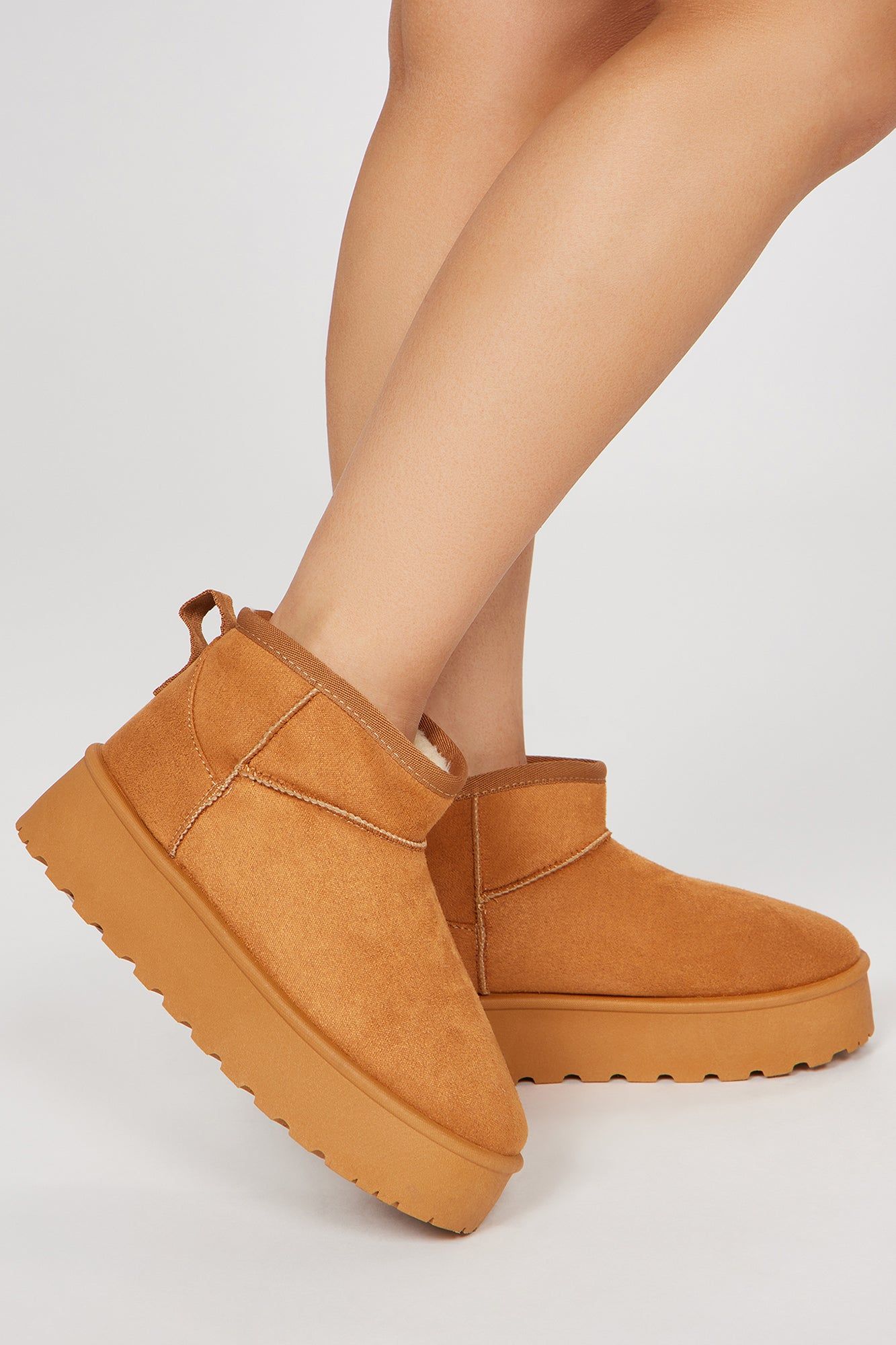 Everly Ankle Booties - Cognac sold by Fashion Nova product image thumbnail 3
