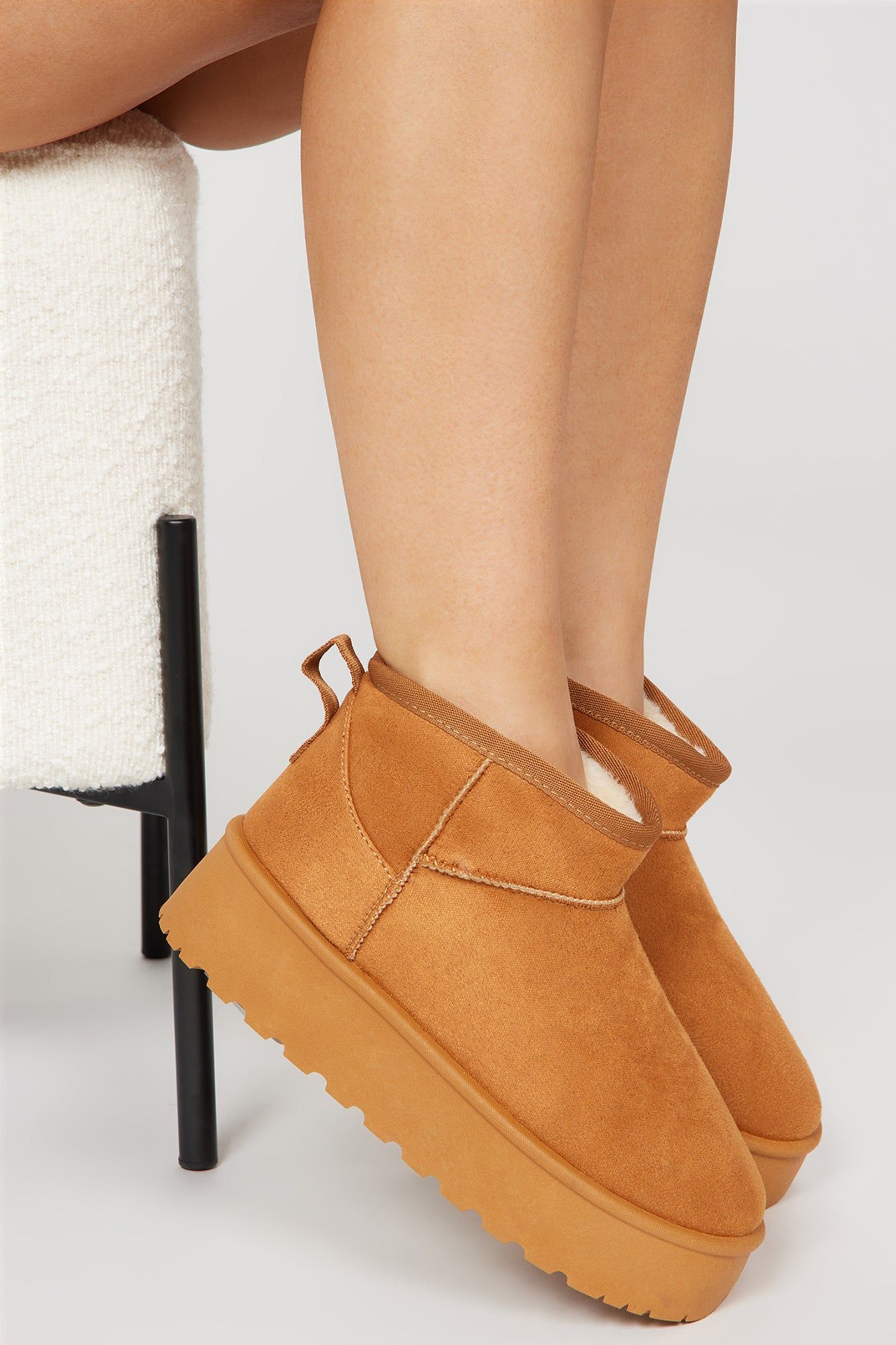 Everly Ankle Booties - Cognac sold by Fashion Nova