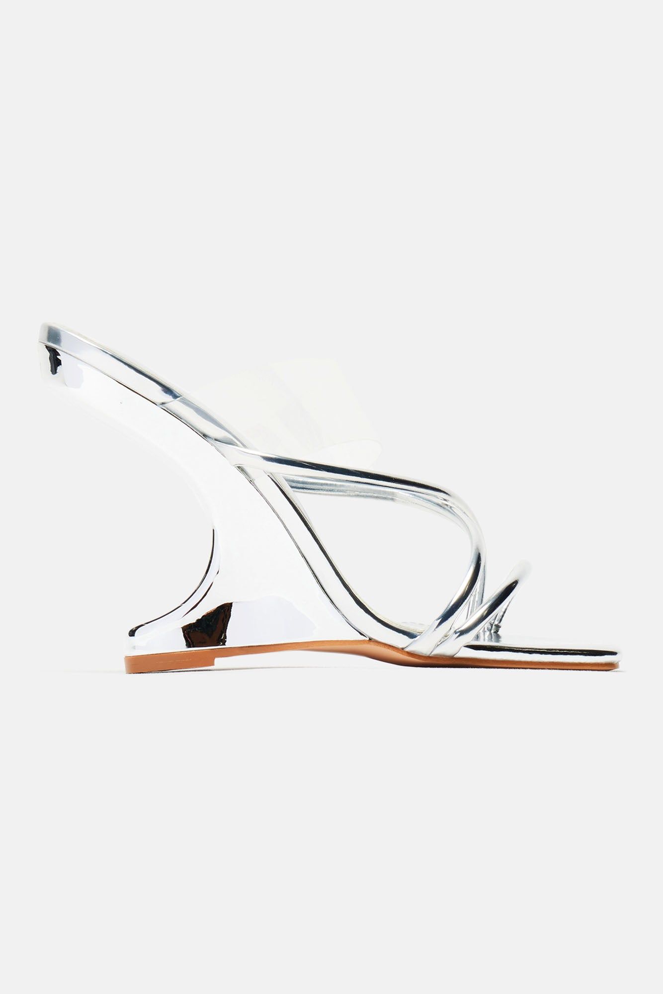 Feeling Anything But Bothered Wedges - Silver sold by Fashion Nova product image thumbnail 2