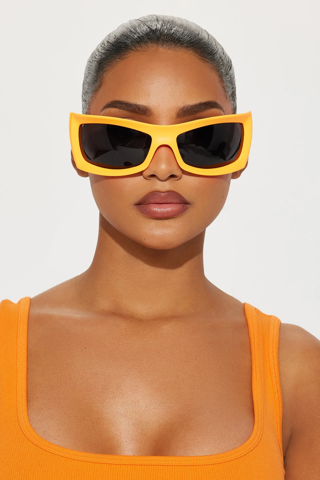 Then You Gave Me That Look Sunglasses - Orange sold by Fashion Nova product image thumbnail 2